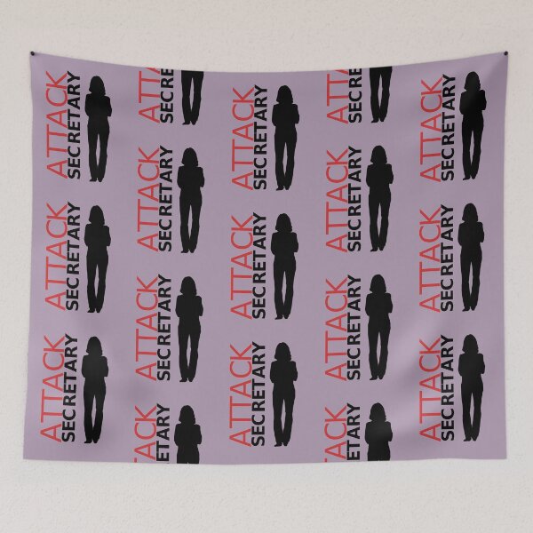 Item preview, Beware Attack Secretary Funny Secretary Gift Black White Red Lilac designed and sold by InterpreTees.