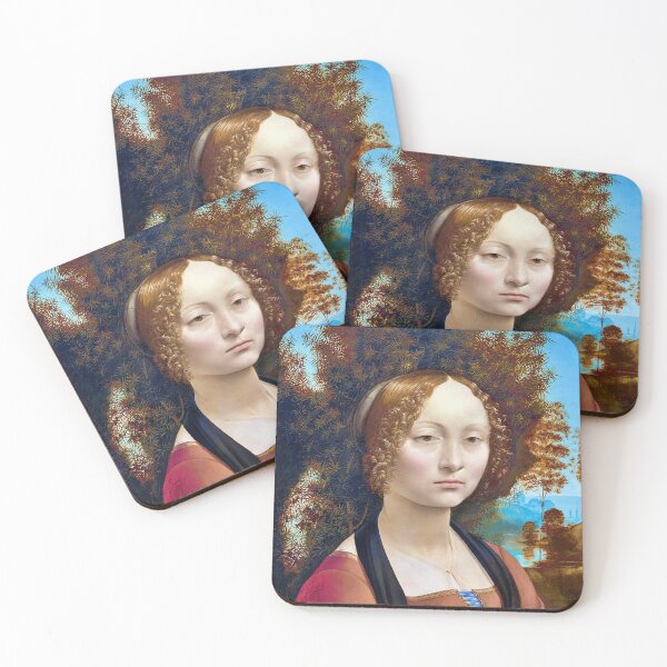 Item preview, Ginevra de Benci 1474-1478 painting by Leonardo da Vinci designed and sold by RyanCaudell.