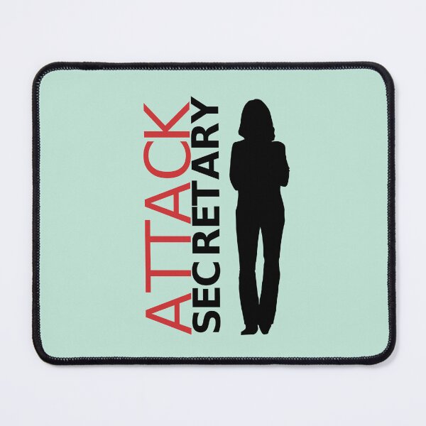 Item preview, Beware Attack Secretary Funny Secretary Gift Black White Red Mint Green designed and sold by InterpreTees.