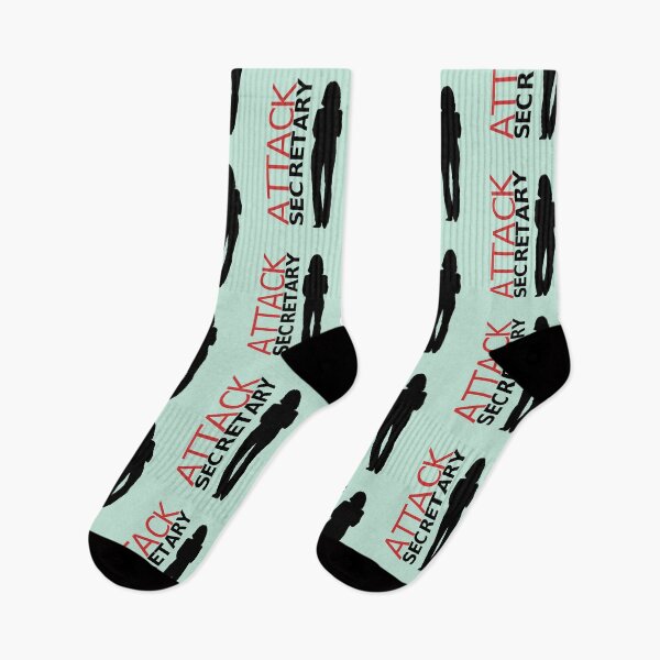 Item preview, Beware Attack Secretary Funny Secretary Gift Black White Red Mint Green designed and sold by InterpreTees.