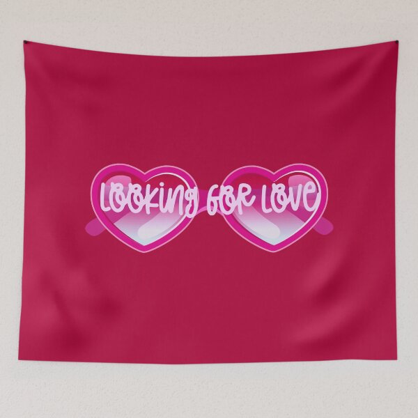 Item preview, Looking for Love (Pink on Dk. Pink) designed and sold by PawsitiveMum.