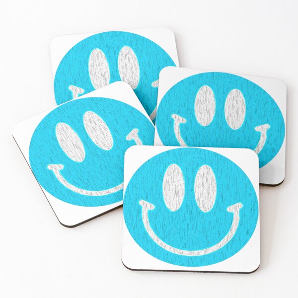 Item preview, Happy Smiling Face, Shabby, Blue designed and sold by Maculele.
