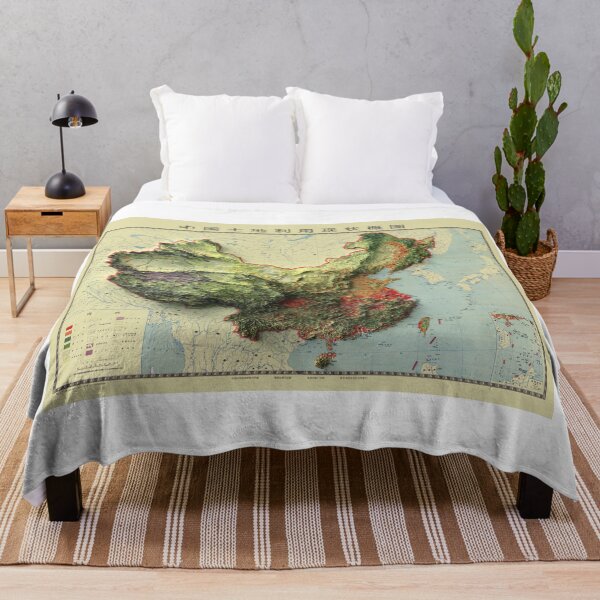 Item preview, 1979 China Relief Map 3D digitally-rendered designed and sold by ThinkAboutMaps.