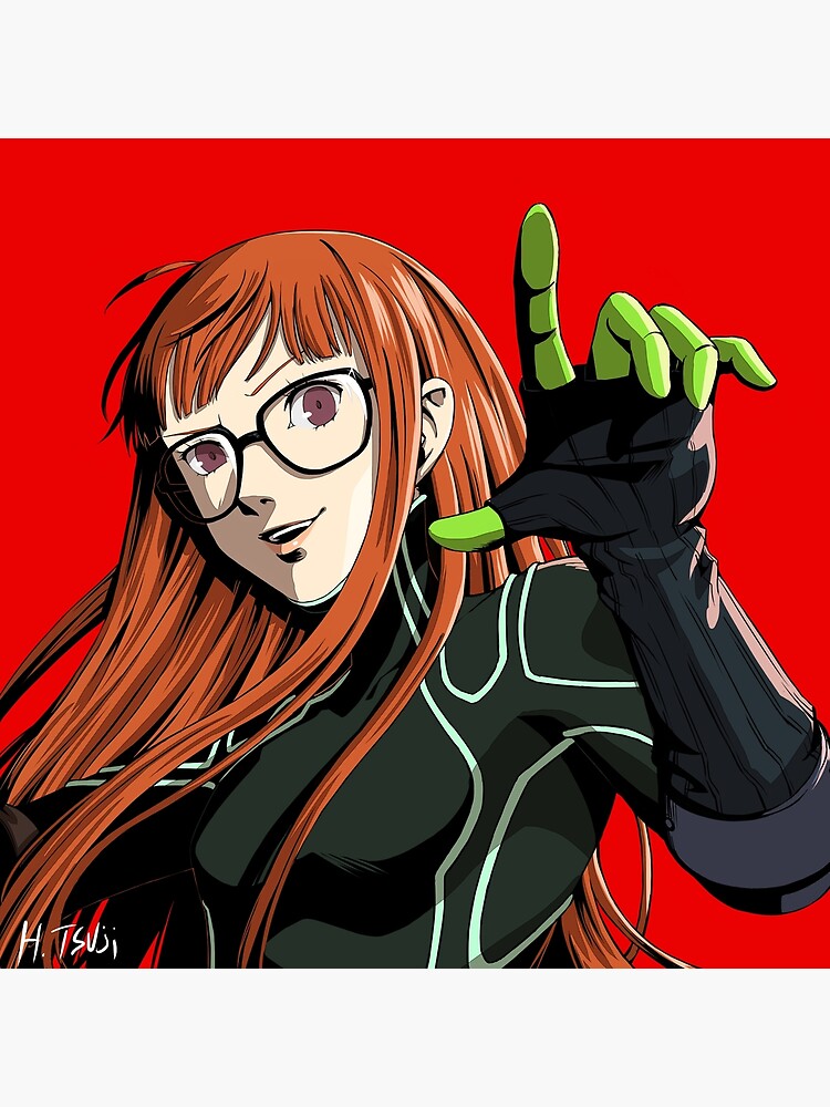 Futaba Persona store 5 Framed Glass Painting - Fanart