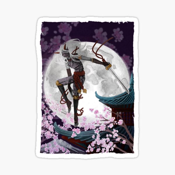 Moon Oni Sticker