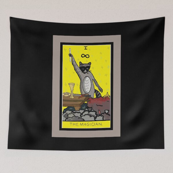 Item preview, Raccoon Tarot Card The Magician designed and sold by hdport.