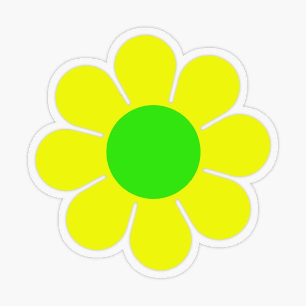 Item preview, Yellow Green Hippy Flower Daisy designed and sold by hilda74.