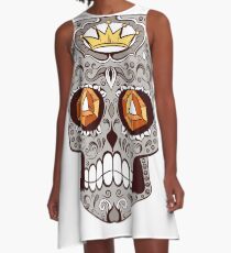 Cool skeleton skull A-Line Dress