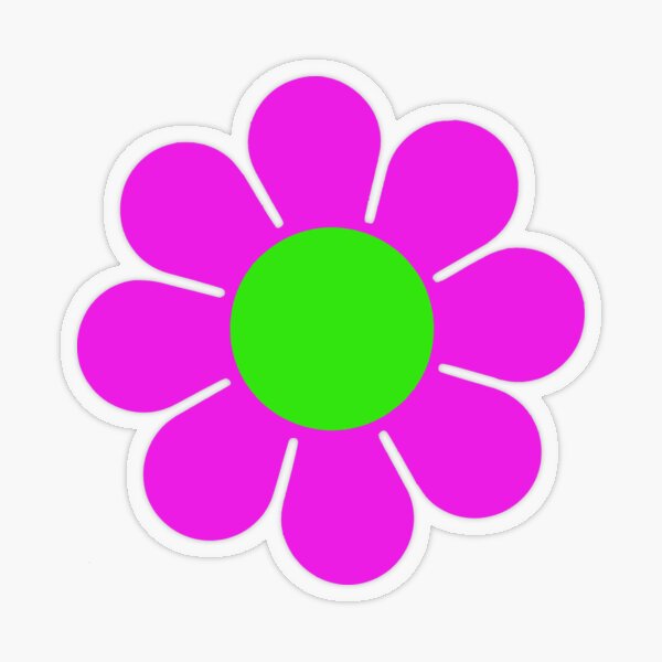 Item preview, Pink Green Hippy Flower Daisy designed and sold by hilda74.