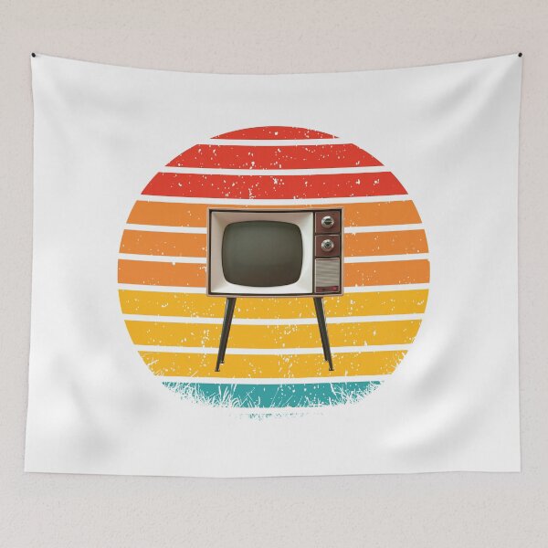 Item preview, Vintage Sunset Old Retro TV designed and sold by silviaol.