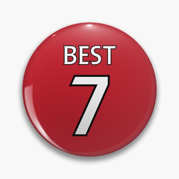 Item preview, George Best Manchester United Retro Shirt designed and sold by LakeshowThreads.