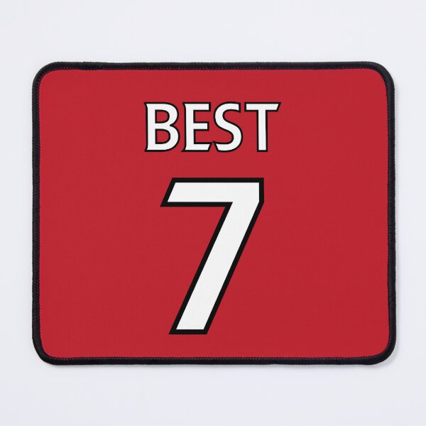 Item preview, George Best Manchester United Retro Shirt designed and sold by LakeshowThreads.