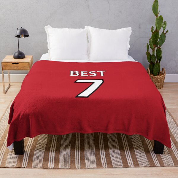 Item preview, George Best Manchester United Retro Shirt designed and sold by LakeshowThreads.