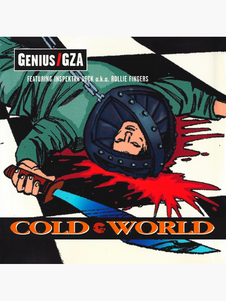 "Genius GZA Cold World" Sticker For Sale By VidaHipHop | Redbubble