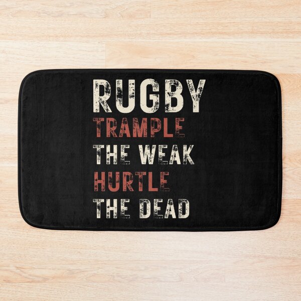 Item preview, TRAMPLE THE WEAK HURTLE THE DEAD RUGBY FOOTBALL designed and sold by Mercurial Merkaba.