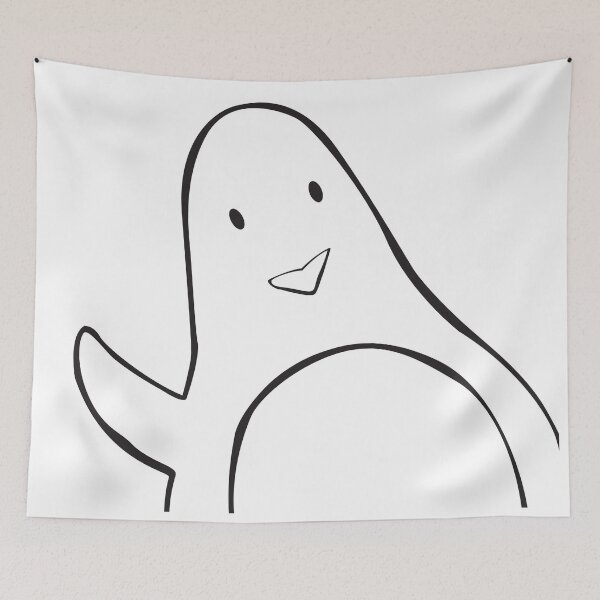 Item preview, Sir Line Penguin Waves A Lot designed and sold by Lyn Ellison - random and fun designs.
