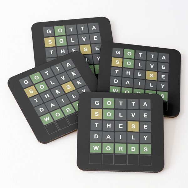 Item preview, Gotta Solve These Daily Words - Wordle Grid Design designed and sold by MintGubbins.