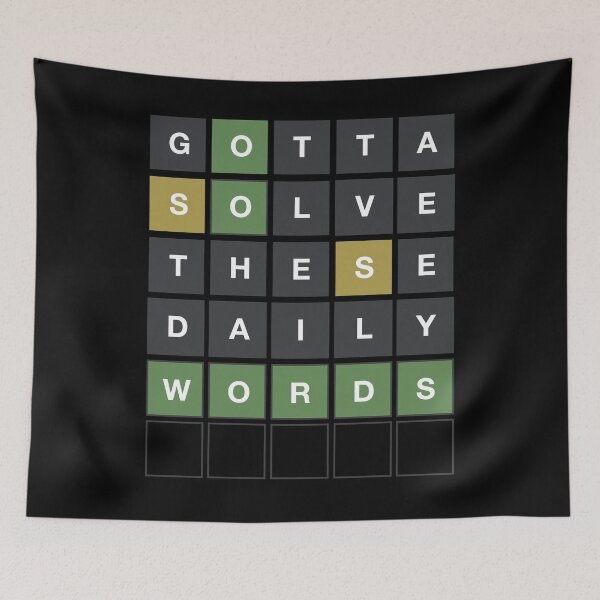 Item preview, Gotta Solve These Daily Words - Wordle Grid Design designed and sold by MintGubbins.