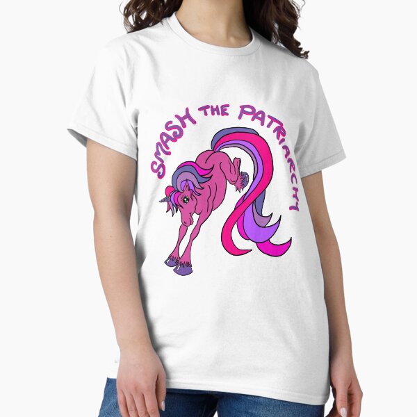Smash the Patriarchy Feminist Unicorn Classic T-Shirt