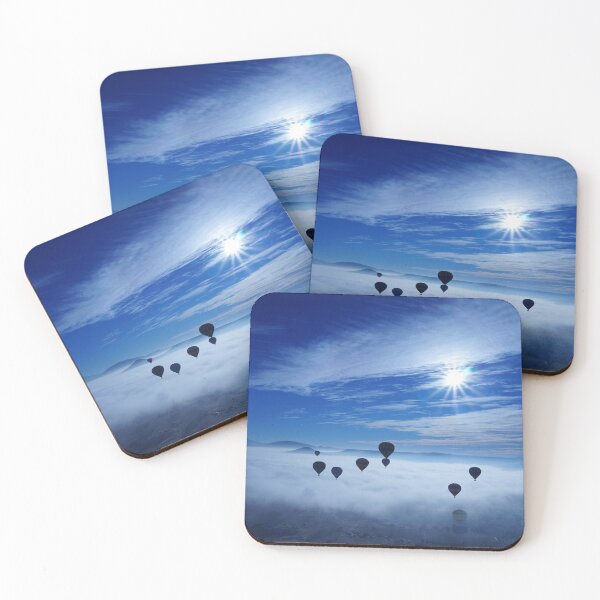 Item preview, Hot Air Balloons in Sky at Sunrise. designed and sold by superbling.