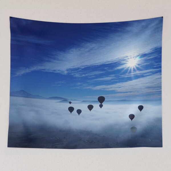Item preview, Hot Air Balloons in Sky at Sunrise. designed and sold by superbling.