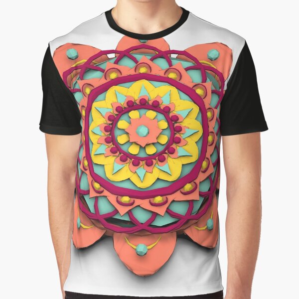 Mandala 3D Lowpoly Camiseta gráfica