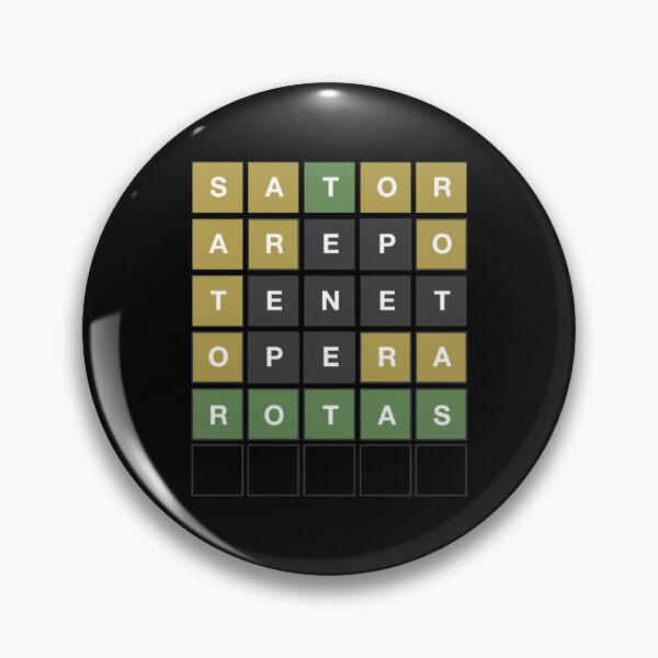 Item preview, Sator Square Latin Wordle Grid Design designed and sold by MintGubbins.