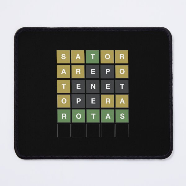 Item preview, Sator Square Latin Wordle Grid Design designed and sold by MintGubbins.