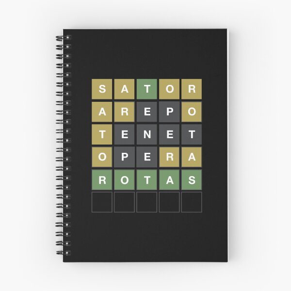Item preview, Sator Square Latin Wordle Grid Design designed and sold by MintGubbins.