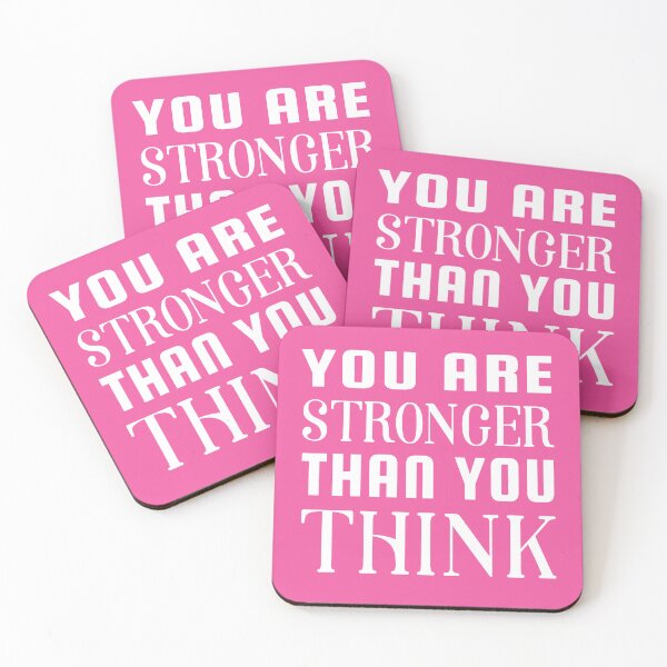 Item preview, Inspirational Quote You Are Stronger Than You Think designed and sold by sillyquestions.