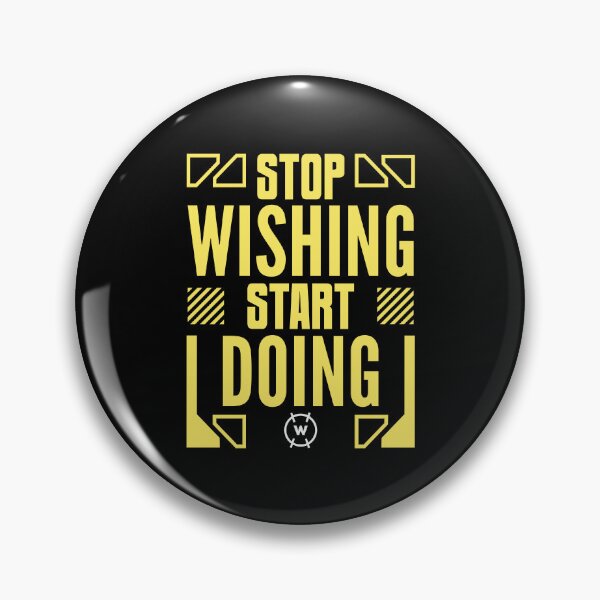 Item preview, Motivational Stop Wishing Start Doing Inspirational designed and sold by wingstar.