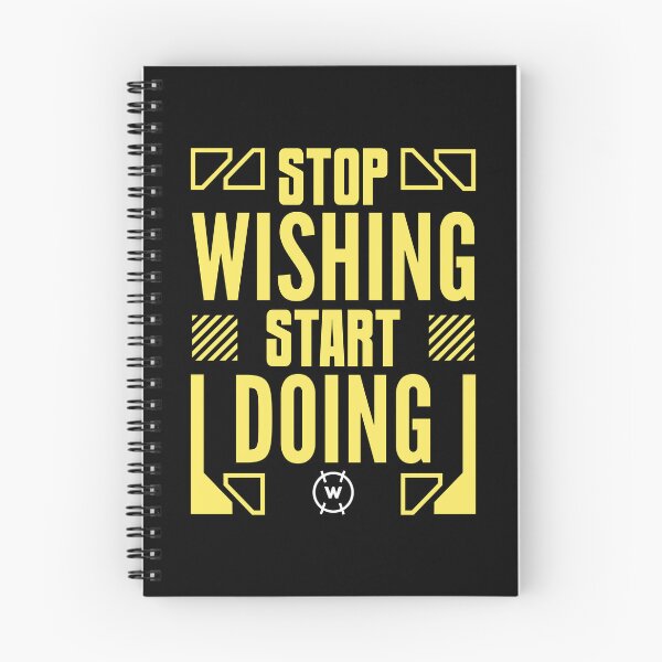 Item preview, Motivational Stop Wishing Start Doing Inspirational designed and sold by wingstar.