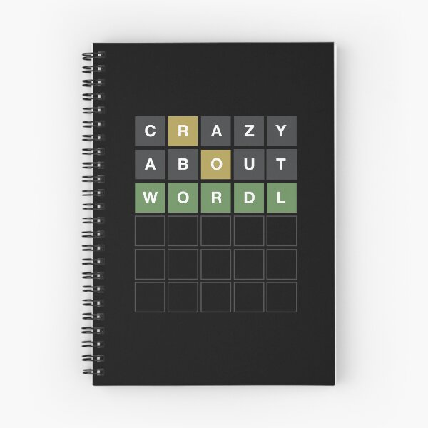 Item preview, Crazy About Wordl - Wordle Grid Design designed and sold by MintGubbins.