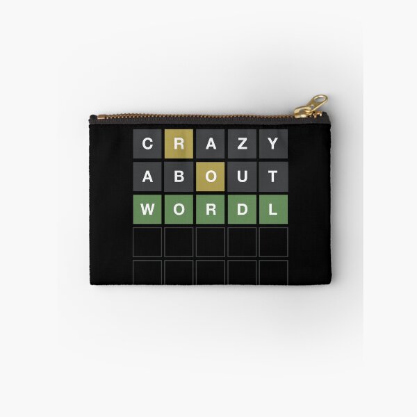 Item preview, Crazy About Wordl - Wordle Grid Design designed and sold by MintGubbins.