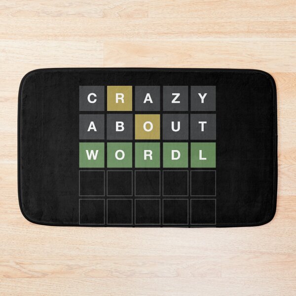 Item preview, Crazy About Wordl - Wordle Grid Design designed and sold by MintGubbins.