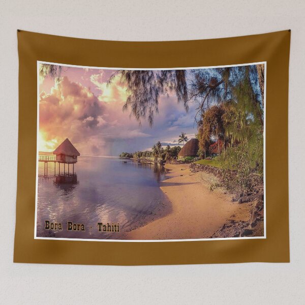 Item preview,  BORA BORA : Vintage Tahitian Travel and Tourism Advertising Print designed and sold by posterbobs.