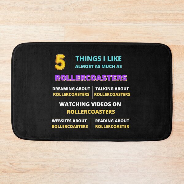 Item preview, Funny Hobby Roller Coaster Gifts 5 Things for Men Women designed and sold by WolfyAL.