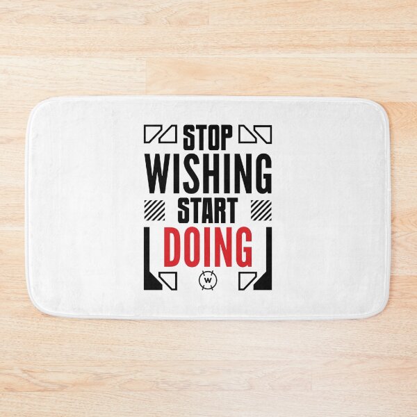 Item preview, Motivational Stop Wishing Start Doing Inspirational designed and sold by wingstar.
