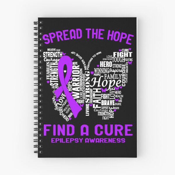 Item preview, Butterfly Ribbon Spread The Hope Find A Cure Epilepsy Awareness designed and sold by Tadmab.