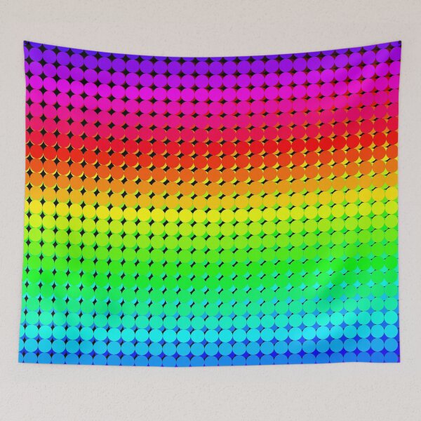 Item preview, Rainbow Polka dots 006 designed and sold by Rupert Russell.