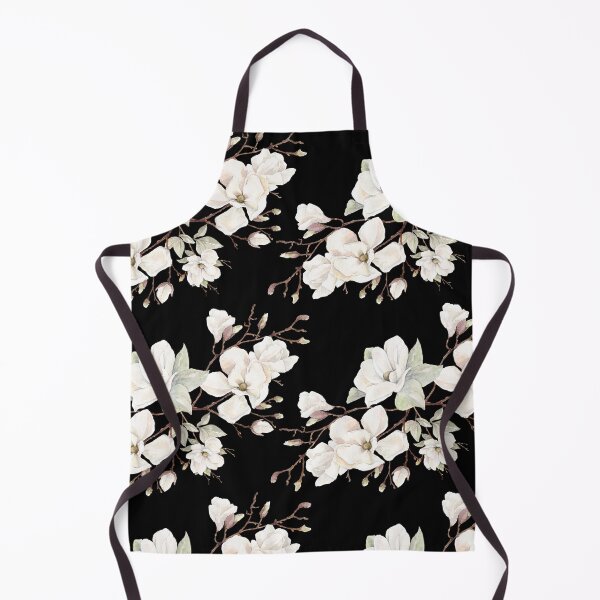 Item preview, White Magnolia Flower Pattern designed and sold by thesnowwhyte.