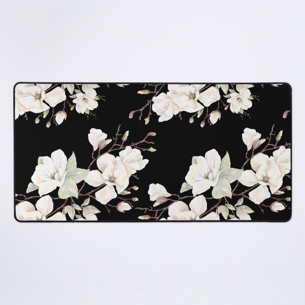 Item preview, White Magnolia Flower Pattern  designed and sold by thesnowwhyte.