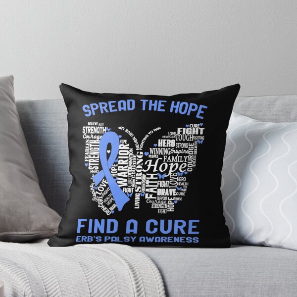 Item preview, Butterfly Ribbon Spread The Hope Find A Cure ERB'S PALSY Awareness designed and sold by Tadmab.