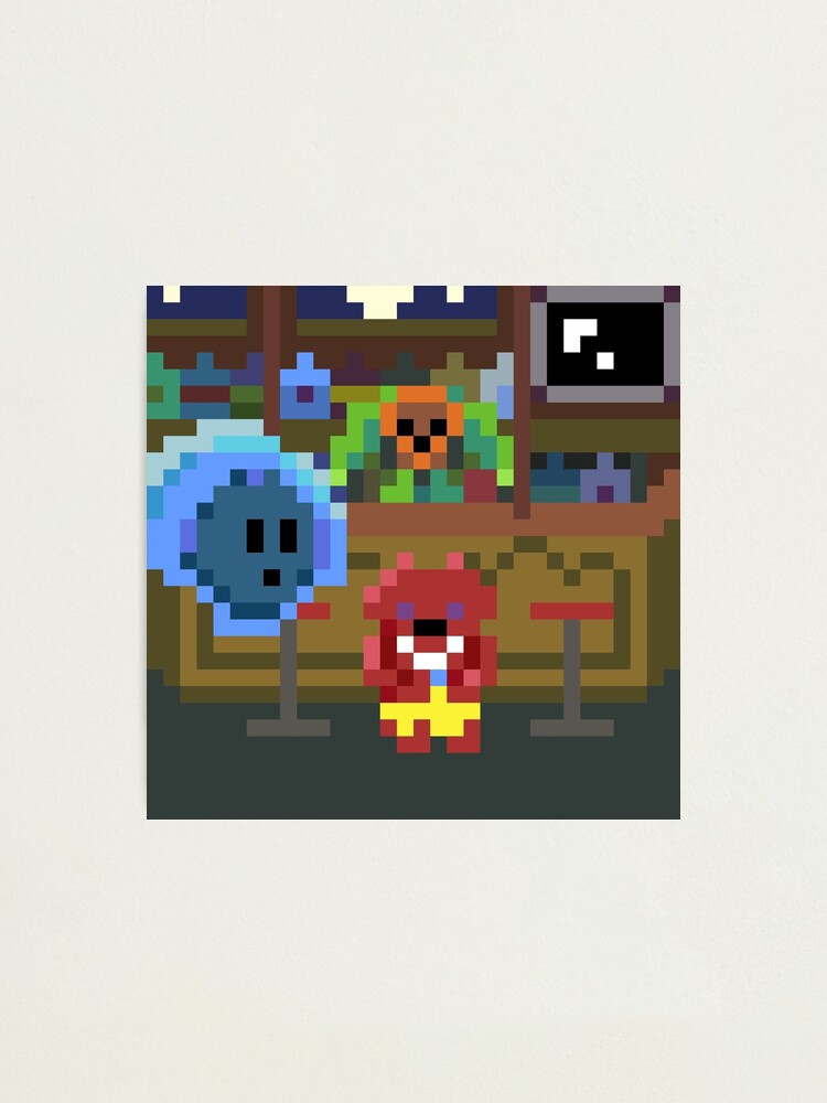 Monster Metropolis Nft Midnight Bar Series 0 Pixel Art 32x32 Photographic Print For Sale By Monstermetronft Redbubble