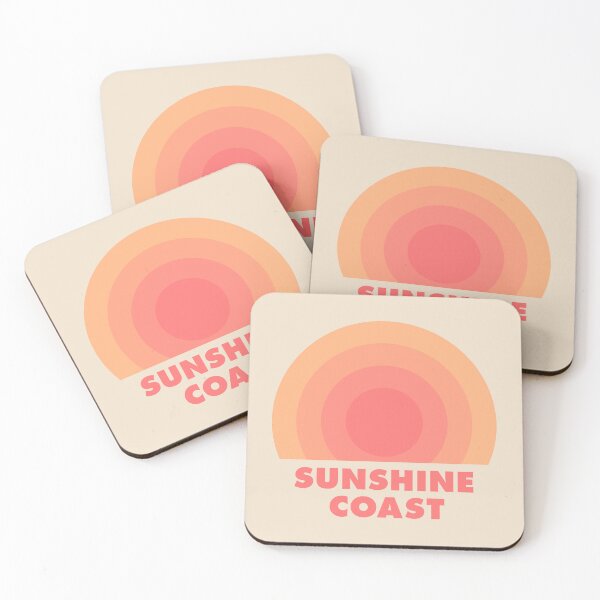 Item preview, Sunshine Coast Retro Rainbow Badge Orange designed and sold by modeoftravel.