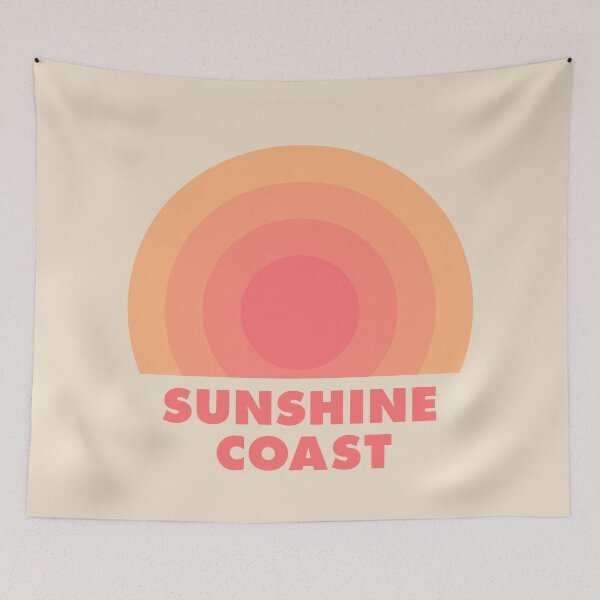 Item preview, Sunshine Coast Retro Rainbow Badge Orange designed and sold by modeoftravel.