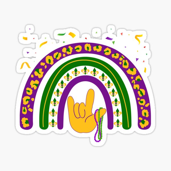 asl sign for mardi gras