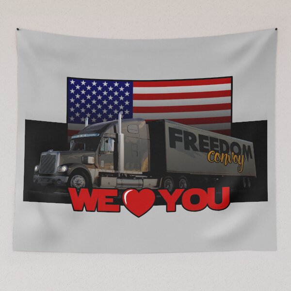 Item preview, FREEDOM CONVOY - AMERICA - WE LOVE YOU designed and sold by André Cremers.
