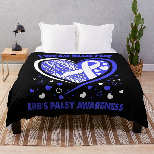 Item preview, I Wear Blue For Erb's Palsy Survivor Heart Ribbon designed and sold by heppenp.