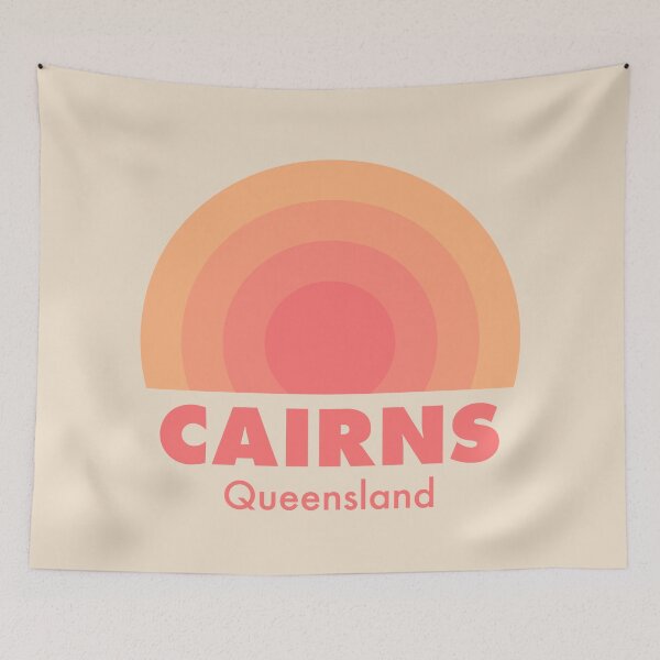 Item preview, Cairns Retro Rainbow Badge Orange designed and sold by modeoftravel.
